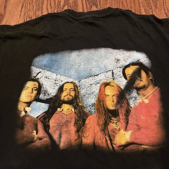 Sepultura 1996 Roots Bloody Roots Vintage Band Tee Blue Grape Tag XL Hanes Metal - Picture 3 of 13